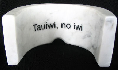 Back view of Displaced Pakeha Glasses